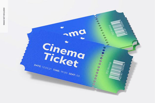 Free Cinema Tickets Mockup Psd