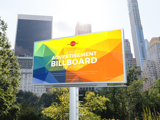 Free City Outdoor Advertisement Billboard Mockup Psd 2019