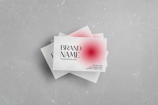 Free Classic Business Cards Pack Over Marble Surface Mockup Psd
