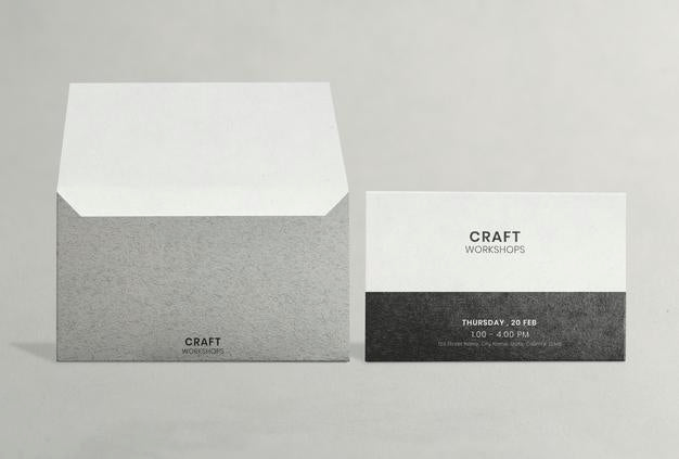 Free Classy Invitation Mockup   CreativeBooster