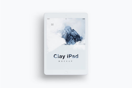 Free Clay Ipad 9.7 Mockup 03