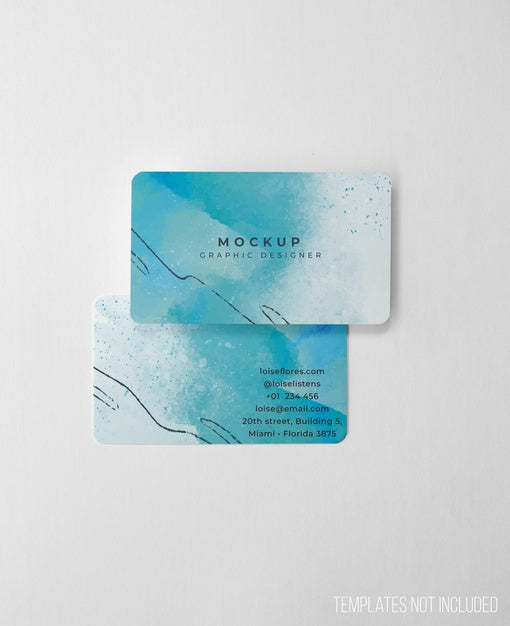 Free Clean And Elegant Mockup Of Business Cards Psd