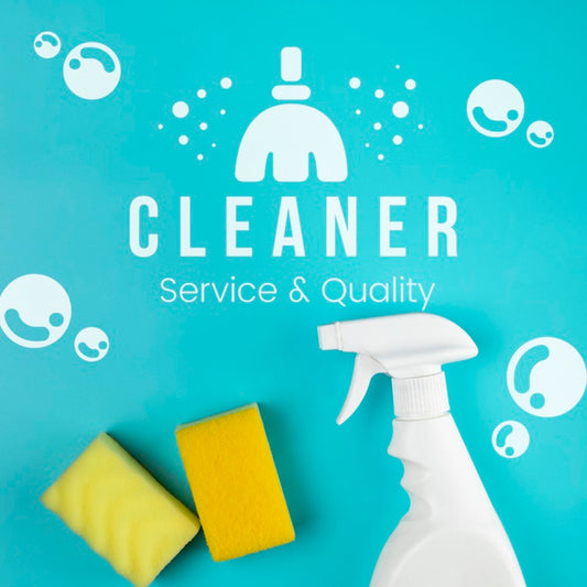 Free Cleaner Service And Quality Sponge And Spray Psd