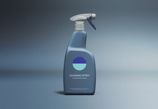 Free Cleaning Spray Mockup