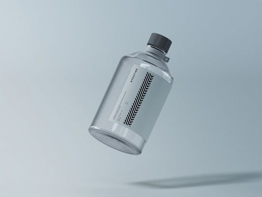 Free Clear Glass Medical Bottle Mockup