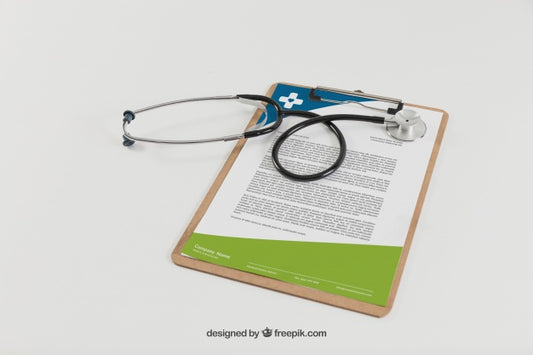 Free Clipboard And Stethoscope Psd