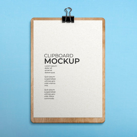 Free Clipboard On Fabric Surface Mockup Psd