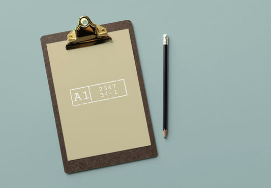 Free Clipboard With A Document Mockup Psd