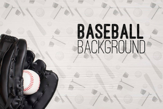 Free Close-Up Baseball Glove And Ball Psd