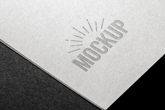 Free Close-Up Mock-Up On Business Card Psd