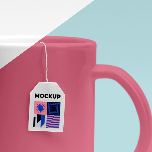 Free Close Up Mockup Cup Of Tea Psd