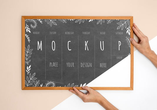 Free Close Up Mockup Frame Psd