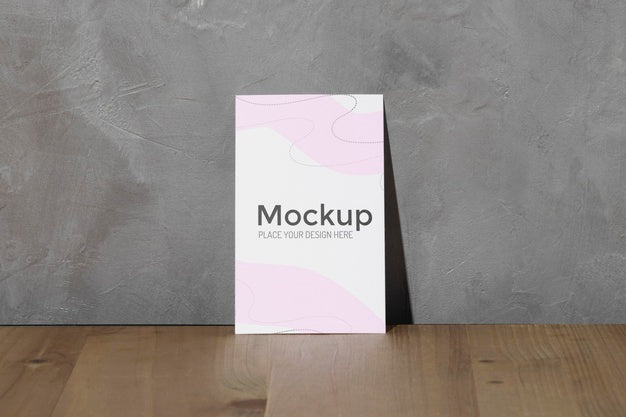 Free Close Up Mockup Poster Leaning On The Wall Psd