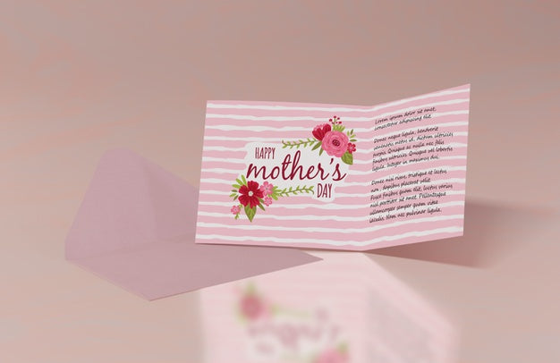 Free Close-Up Mothers Day Greeting Card Psd