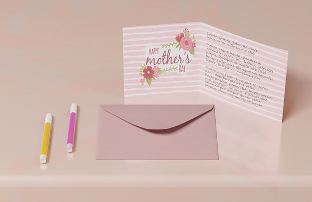 Free Close-Up Mothers Day Greeting Card Psd