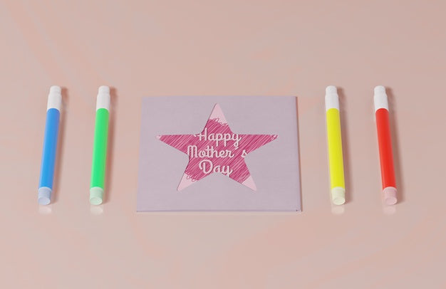 Free Close-Up Mothers Day Greeting Card Psd