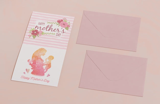Free Close-Up Mothers Day Greeting Card Psd