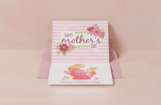 Free Close-Up Mothers Day Greeting Card Psd