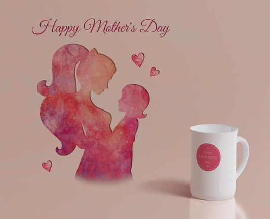Free Close-Up Mothers Day Mug Psd