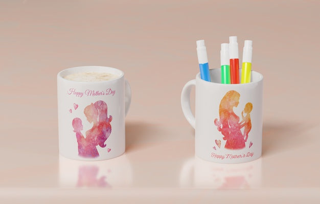 Free Close-Up Mothers Day Mug Psd