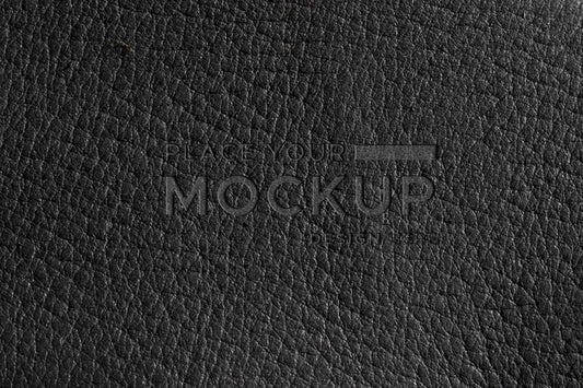 Free Close-Up Of Black Leather Psd