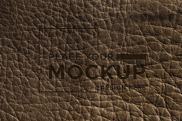 Free Close-Up Of Brown Leather Surface Psd