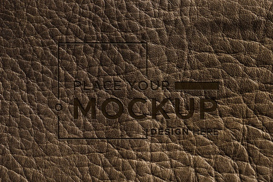 Free Close-Up Of Brown Leather Surface Psd