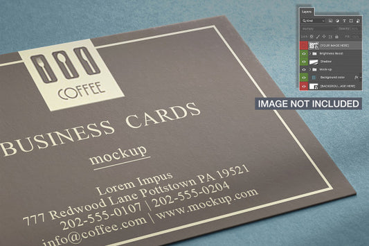 Free Close-Up Of Horizontal Business Card Mockup Psd