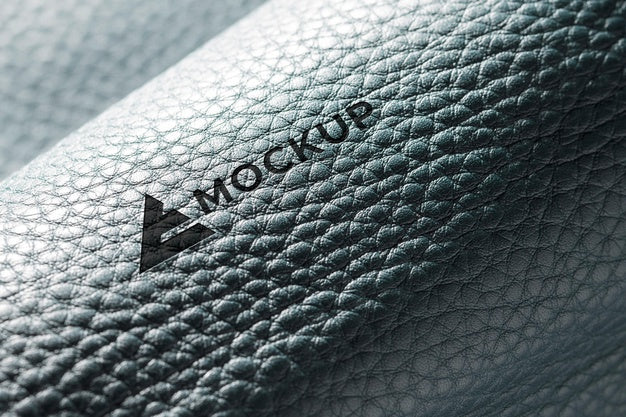 Free Close-Up Of Leather Material Mock-Up Psd
