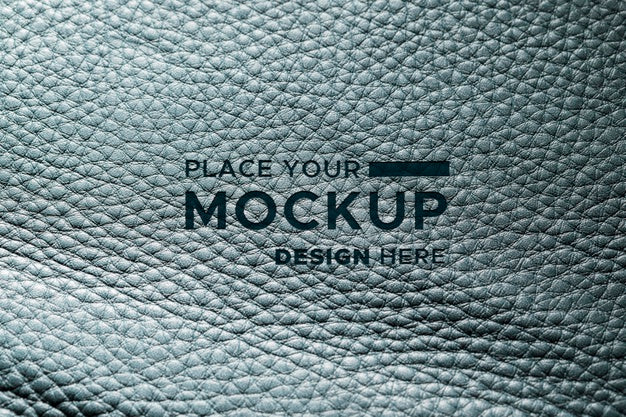 Free Close-Up Of Mock-Up Leather Material Psd