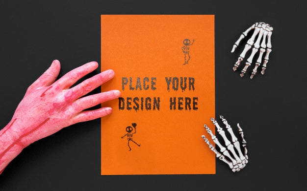 Free Close-Up Scary Hand Halloween Concept Psd