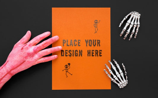 Free Close-Up Scary Hand Halloween Concept Psd