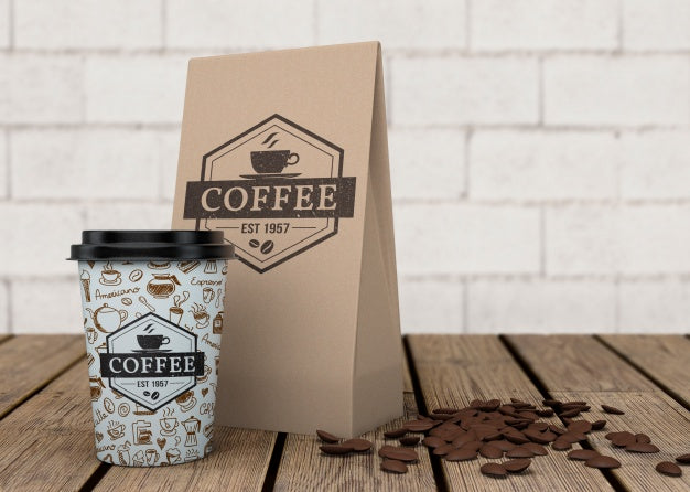 Free Coffee Bag Mockup Psd