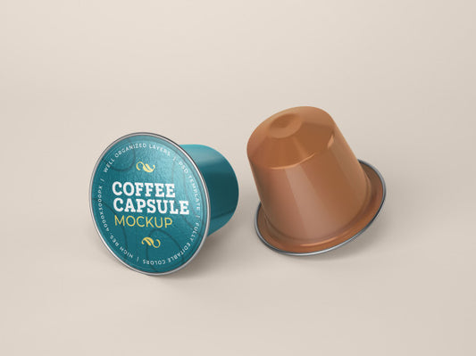 Free Coffee Capsule Mockup Psd