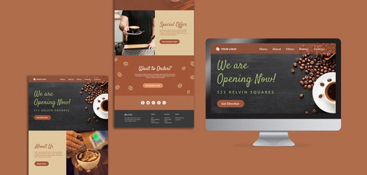 Free Coffee Concept Mock-Up Psd