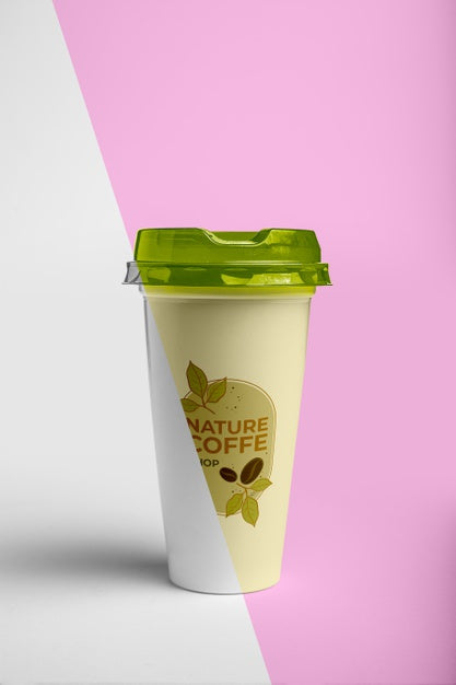 Free Coffee Cup With Lid Psd