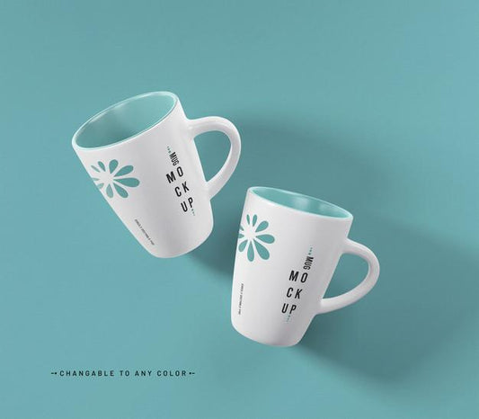 Free Coffee Mug Mockup With Editable Color Psd