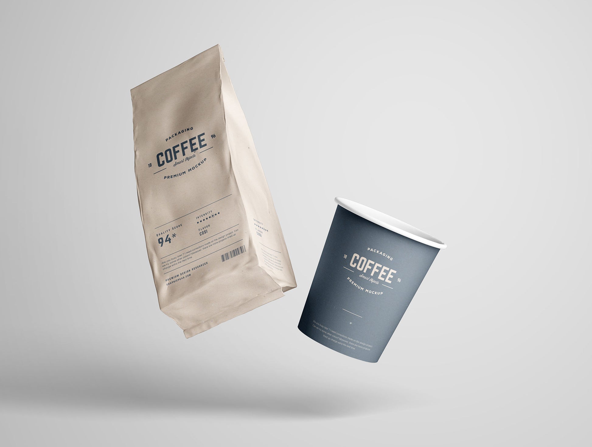 Free Coffee Package Mockup