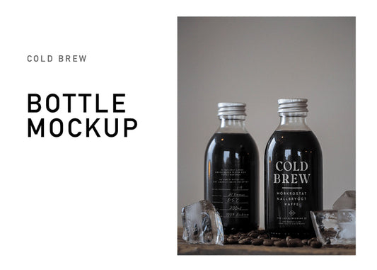Free Cold Brew Bottle Mockup