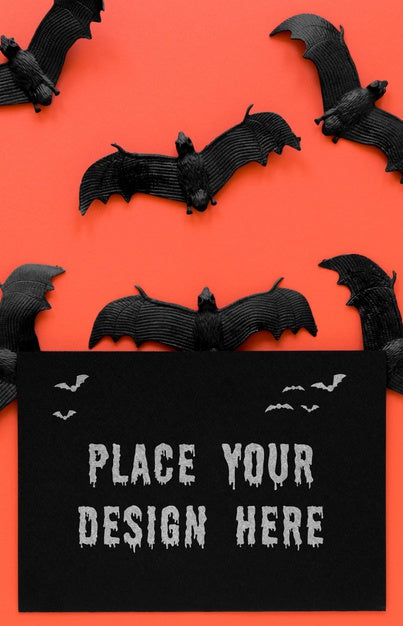 Free Collection Of Bats Halloween Concept Psd