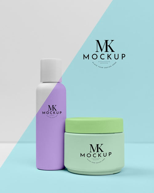 Free Collection Of Beauty Creams Mock-Up Psd