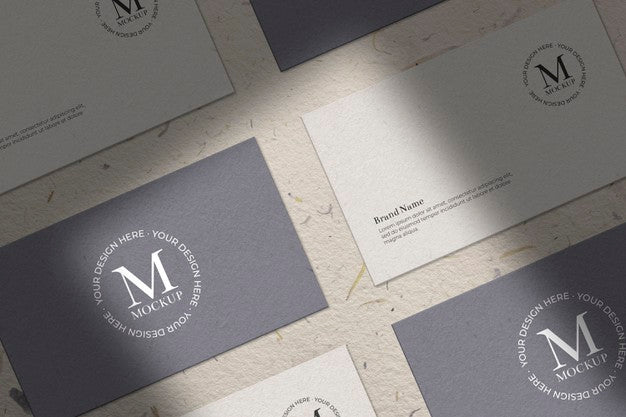 Free Collection Of Business Card With Shades Mockup Psd