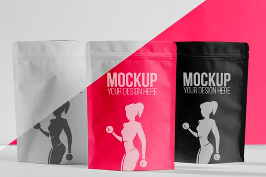 Free Collection Of Women Protein Powder Bags Psd