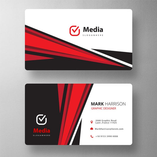 Free Colorful Business Card Mock Up Psd