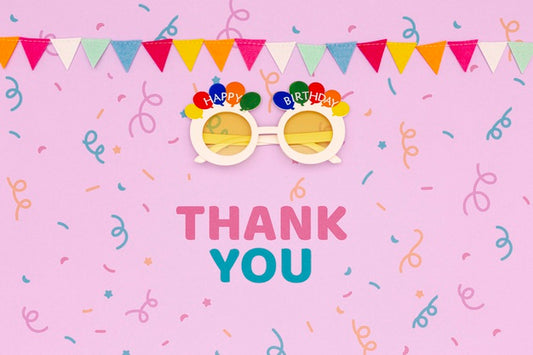 Free Colorful Concept With Thank You Message Psd