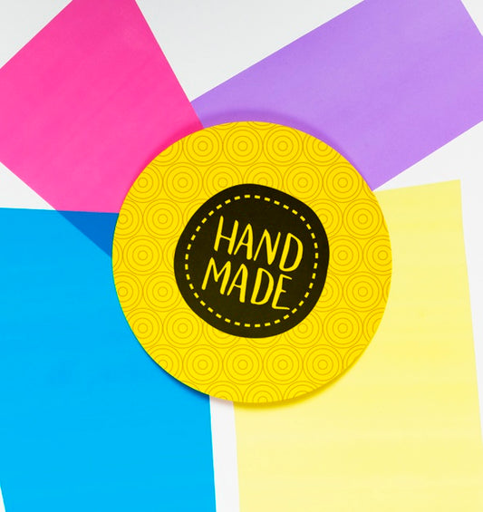 Free Colorful Handmade Frame With Mock-Up Psd