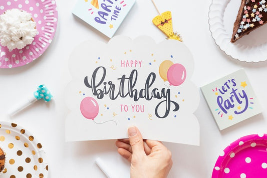 Free Colorful Happy Birthday Concept Psd
