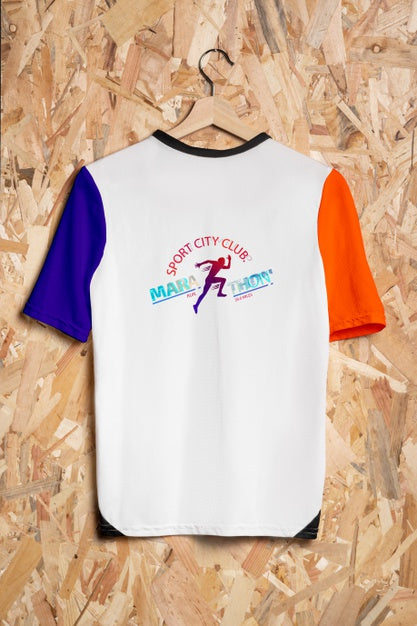 Free Colorful Shirt Concept Mock-Up Psd