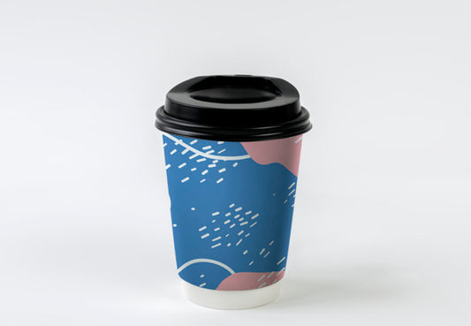 Free Colorful Takeaway Coffee Cup Mockup Design Psd