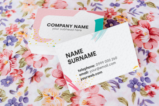Free Colors Business Card Mock Up Psd